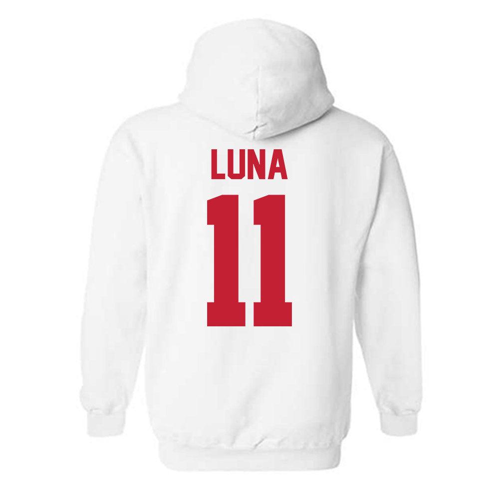 New Mexico - NCAA Men's Golf : Valentin Luna - Classic Shersey Hooded Sweatshirt-1