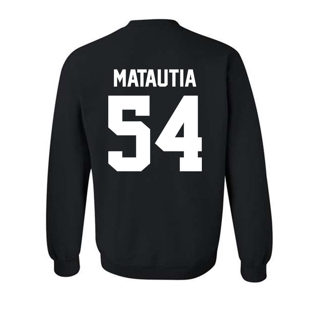 New Mexico - NCAA Football : Jojo Matautia - Classic Shersey Crewneck Sweatshirt-1