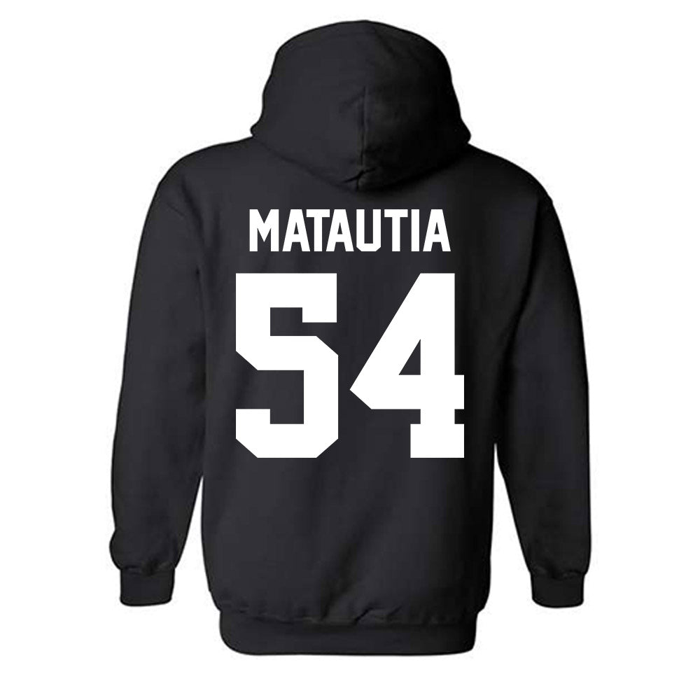 New Mexico - NCAA Football : Jojo Matautia - Classic Shersey Hooded Sweatshirt-1