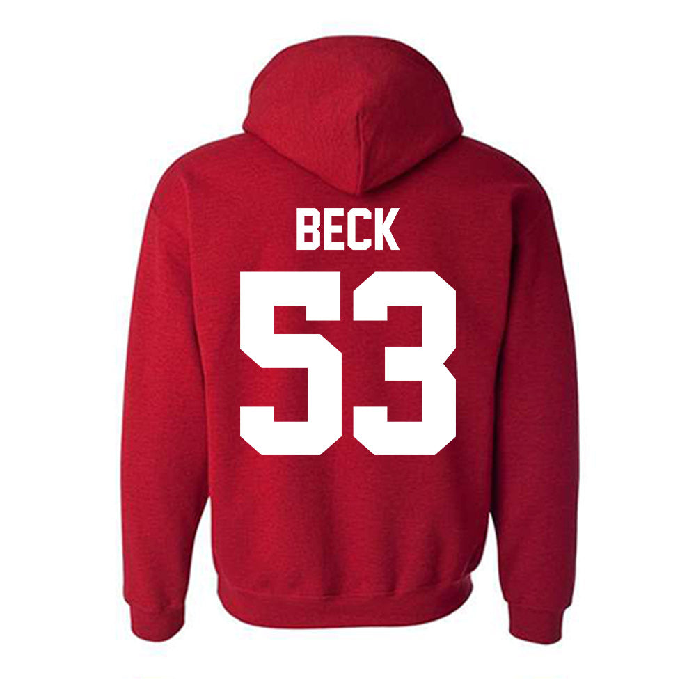 New Mexico - NCAA Football : Caden Beck - Classic Fashion Shersey Hooded Sweatshirt-1