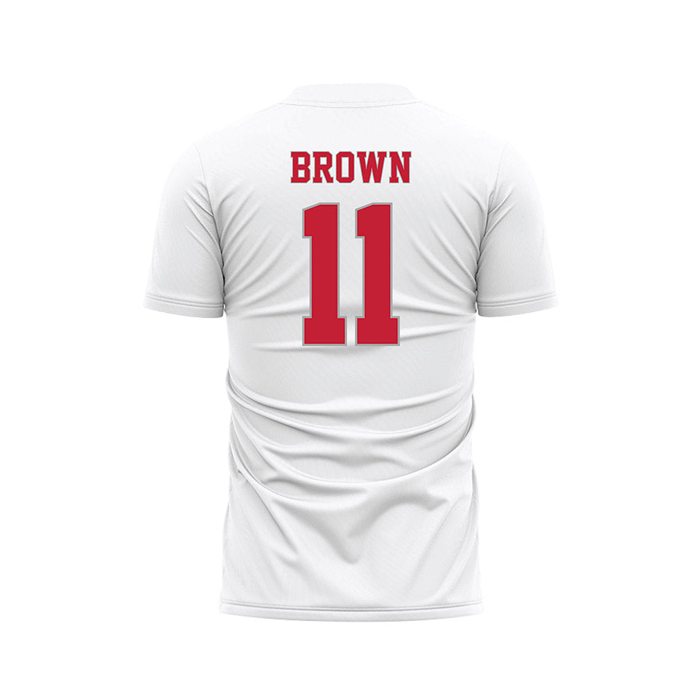 New Mexico - NCAA Women's Soccer : Kennedy Brown - White Soccer Jersey-1