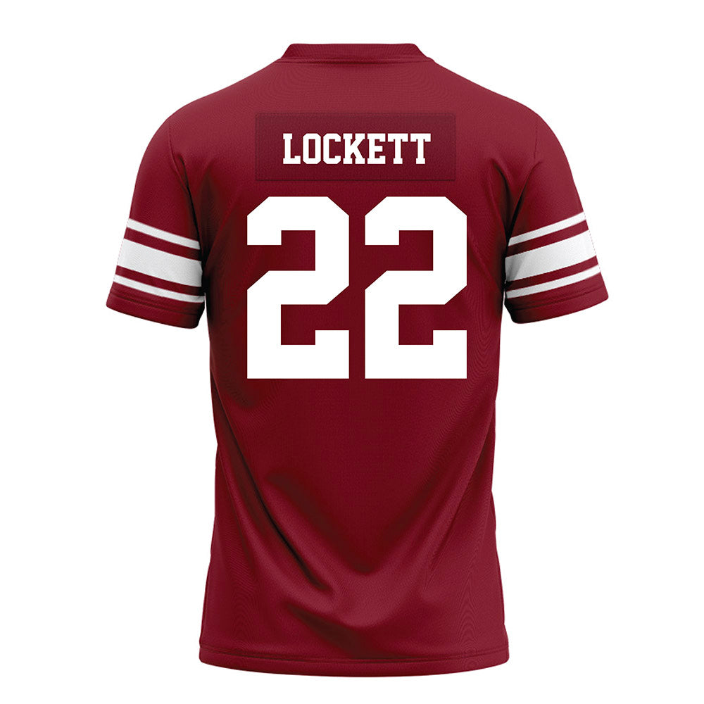 Arkansas - NCAA Football : Tay Lockett - Cardinal Premium Football Jersey-1