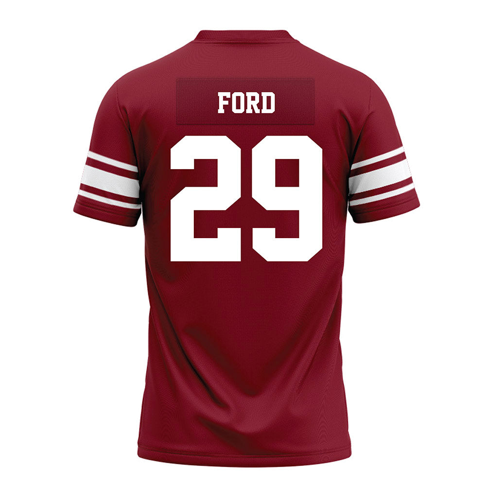 Arkansas - NCAA Football : Brandon Ford - Cardinal Premium Football Jersey-1