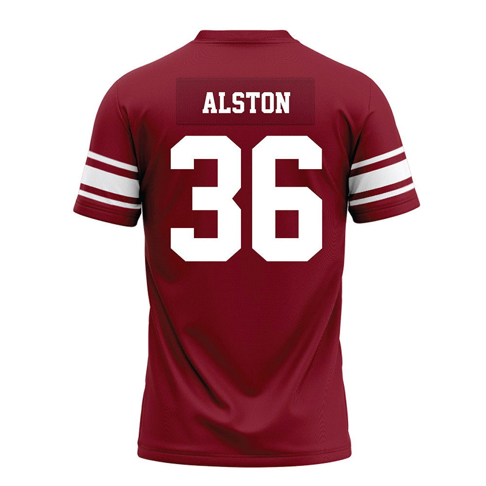Arkansas - NCAA Football : Brian Alston - Cardinal Premium Football Jersey-1