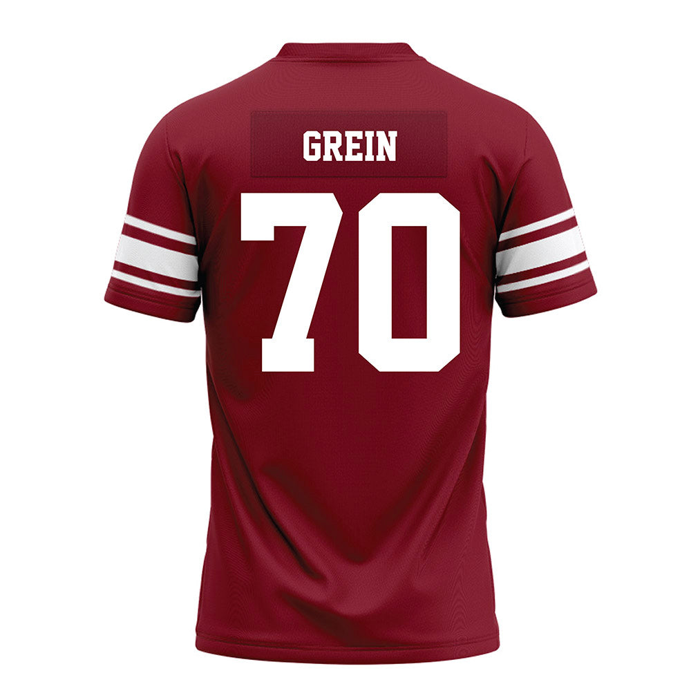 Arkansas - NCAA Football : Dan Grein - Cardinal Premium Football Jersey-1