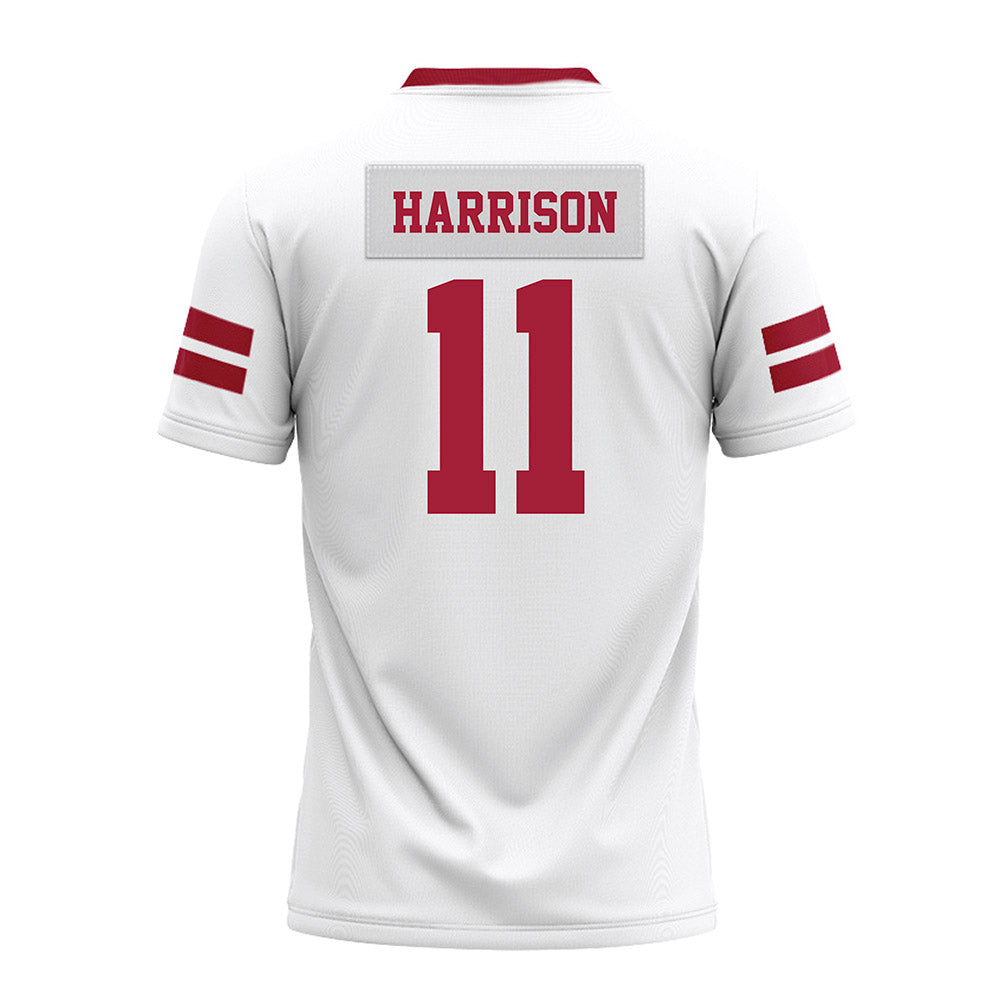 Arkansas - NCAA Football : Monte Harrison - White Premium Football Jersey-1