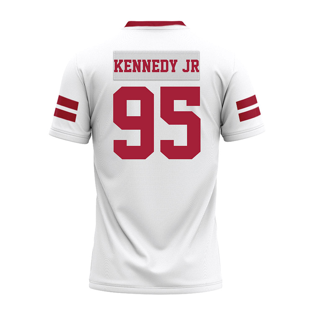 Arkansas - NCAA Football : Anthony Kennedy jr - White Premium Football Jersey-1