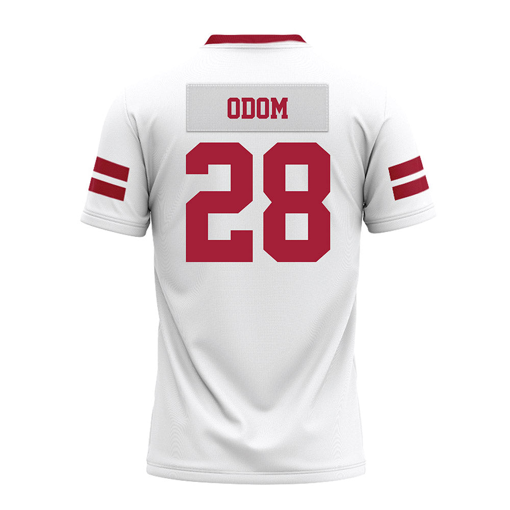 Arkansas - NCAA Football : Trajen Odom - White Premium Football Jersey-1