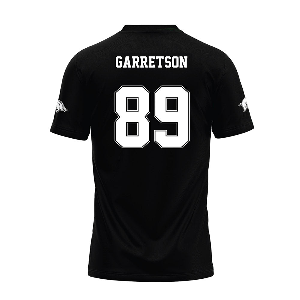 Arkansas - NCAA Football : Gavin Garretson - Black Premium Football Jersey-1