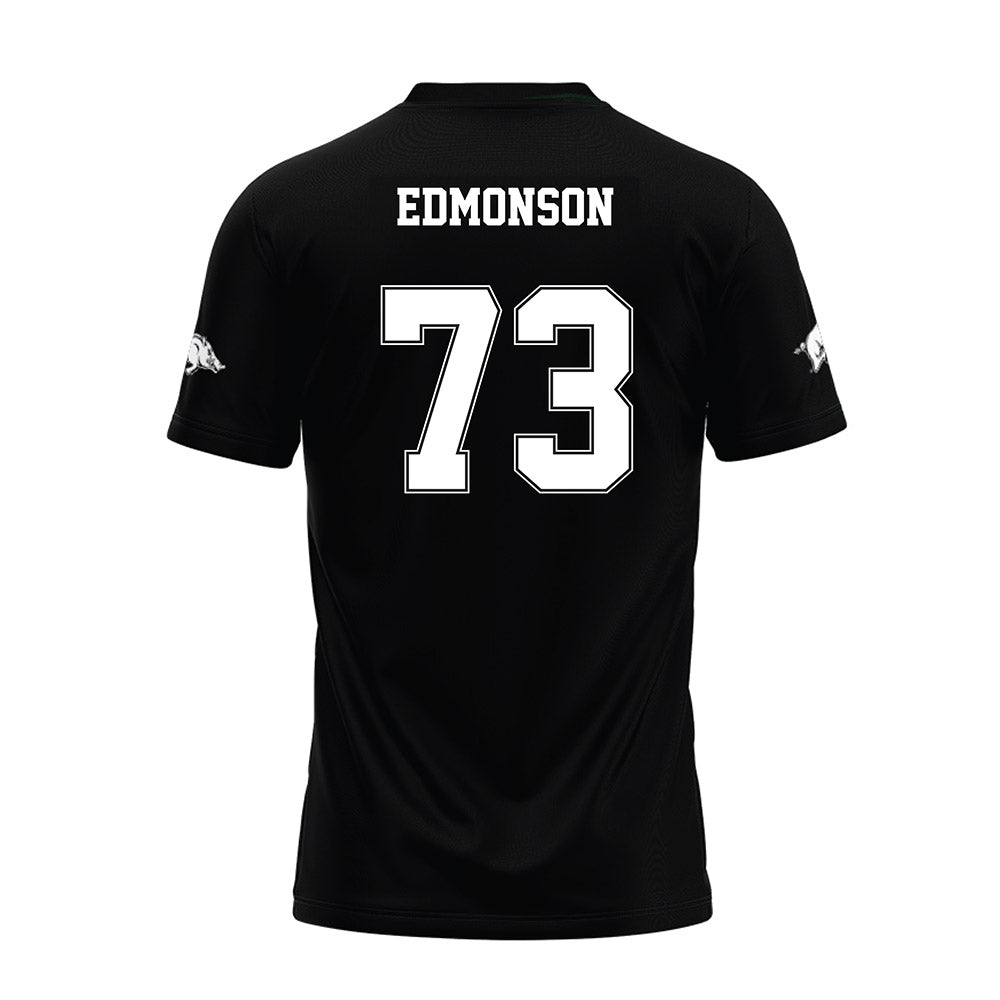 Arkansas - NCAA Football : Brooks Edmonson - Black Premium Football Jersey