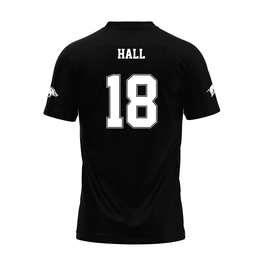 Arkansas - NCAA Football : Jude Hall - Black Premium Football Jersey-1