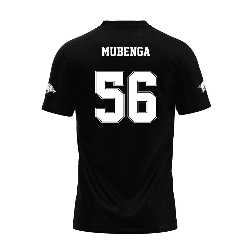 Arkansas - NCAA Football : Ben Mubenga - Black Premium Football Jersey-1