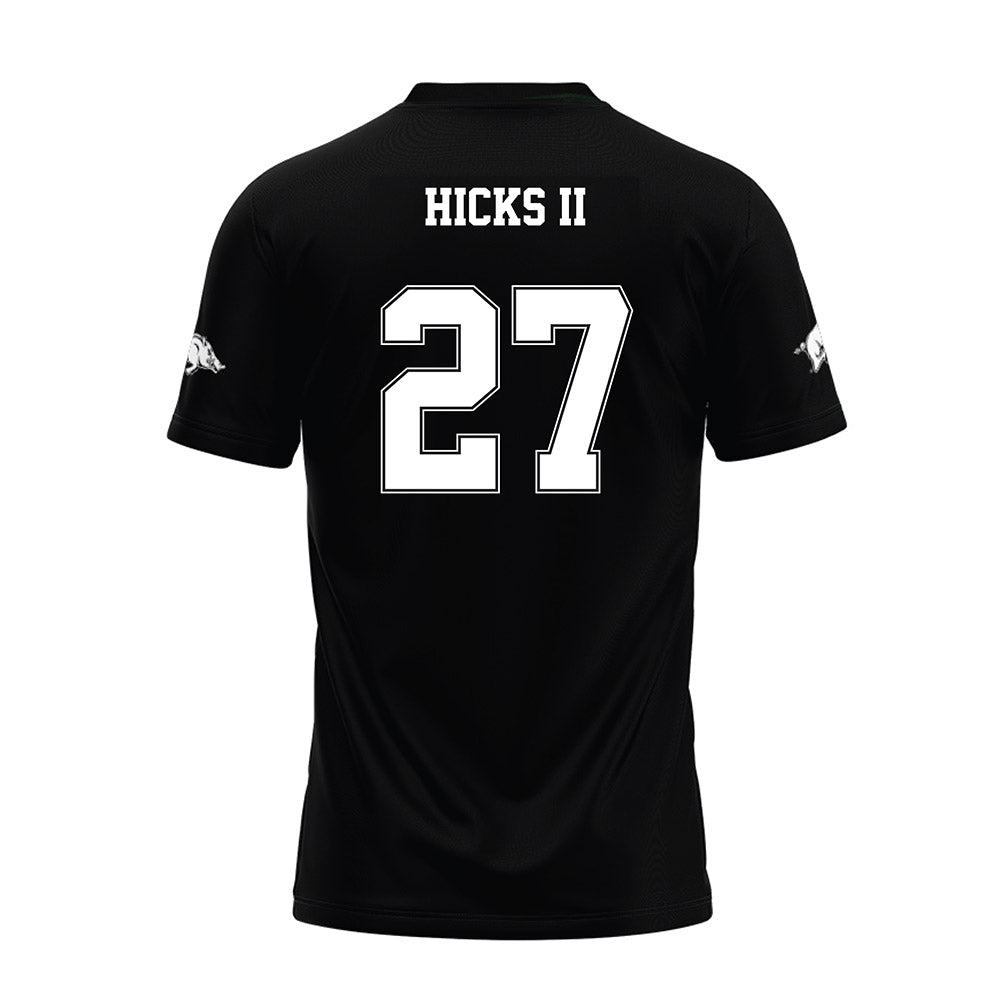 Arkansas - NCAA Football : LaMarcus Hicks II - Black Premium Football Jersey-1
