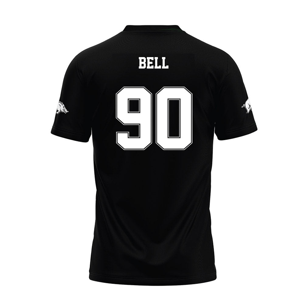 Arkansas - NCAA Football : Caleb Bell - Black Premium Football Jersey-1