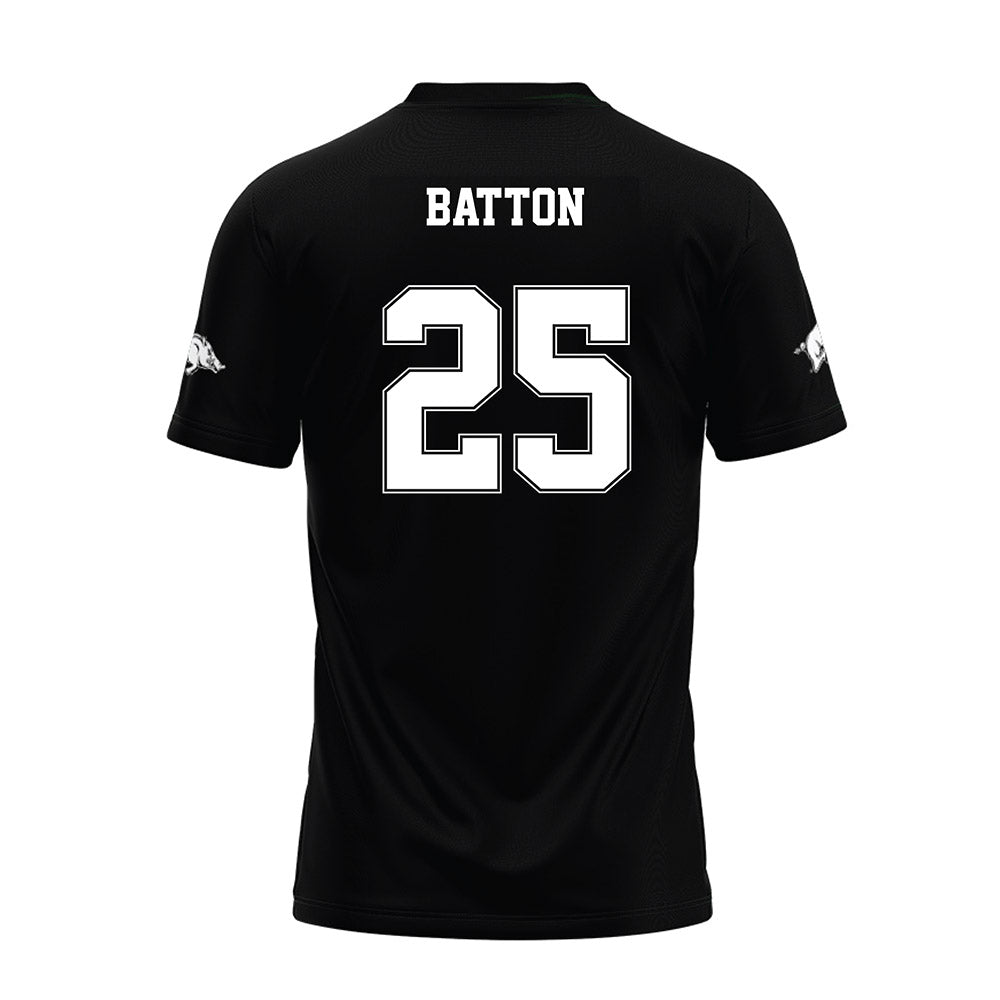 Arkansas - NCAA Football : Markeylin Batton - Black Premium Football Jersey-1