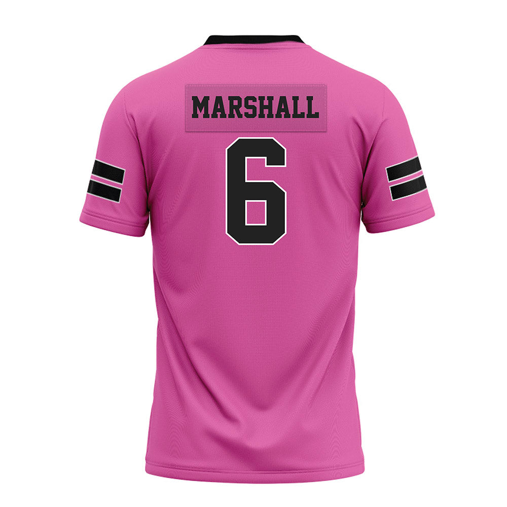 Arkansas - NCAA Football : Chris Marshall - Pink Premium Football Jersey-1