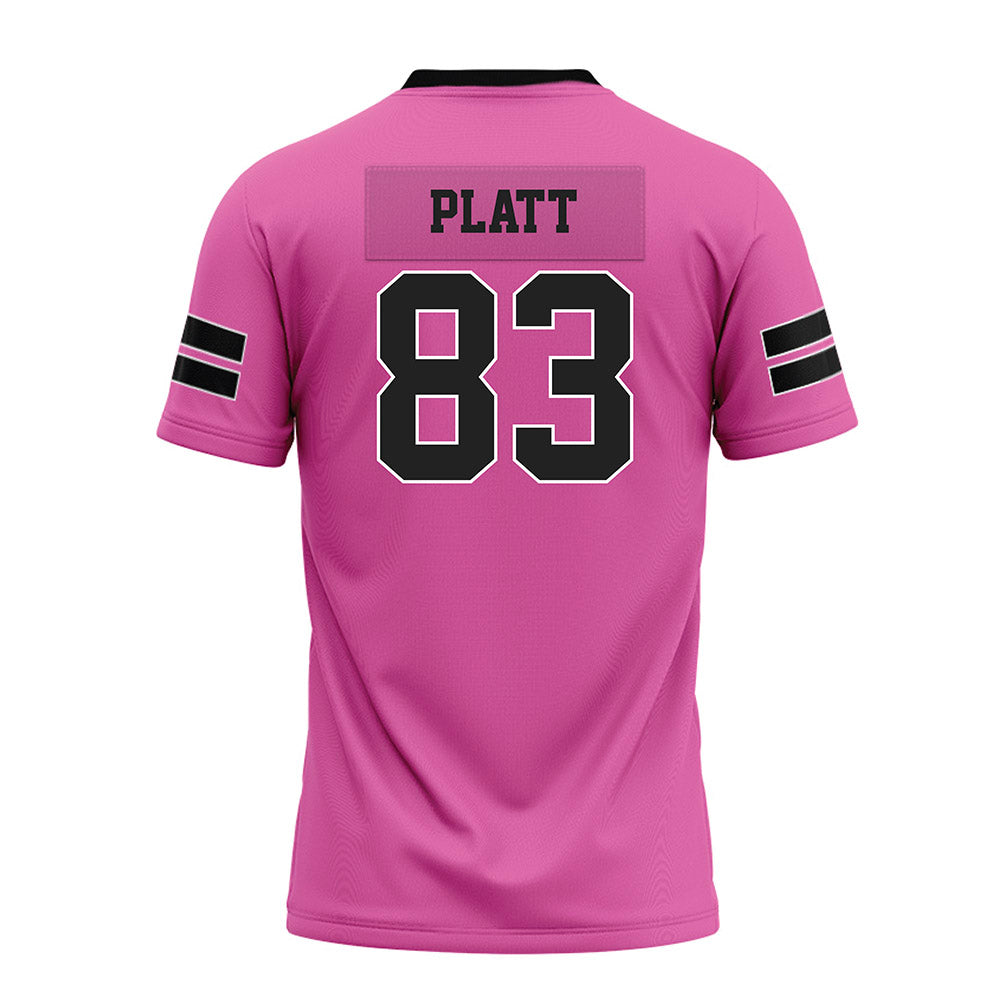 Arkansas - NCAA Football : Jaden Platt - Pink Premium Football Jersey-1