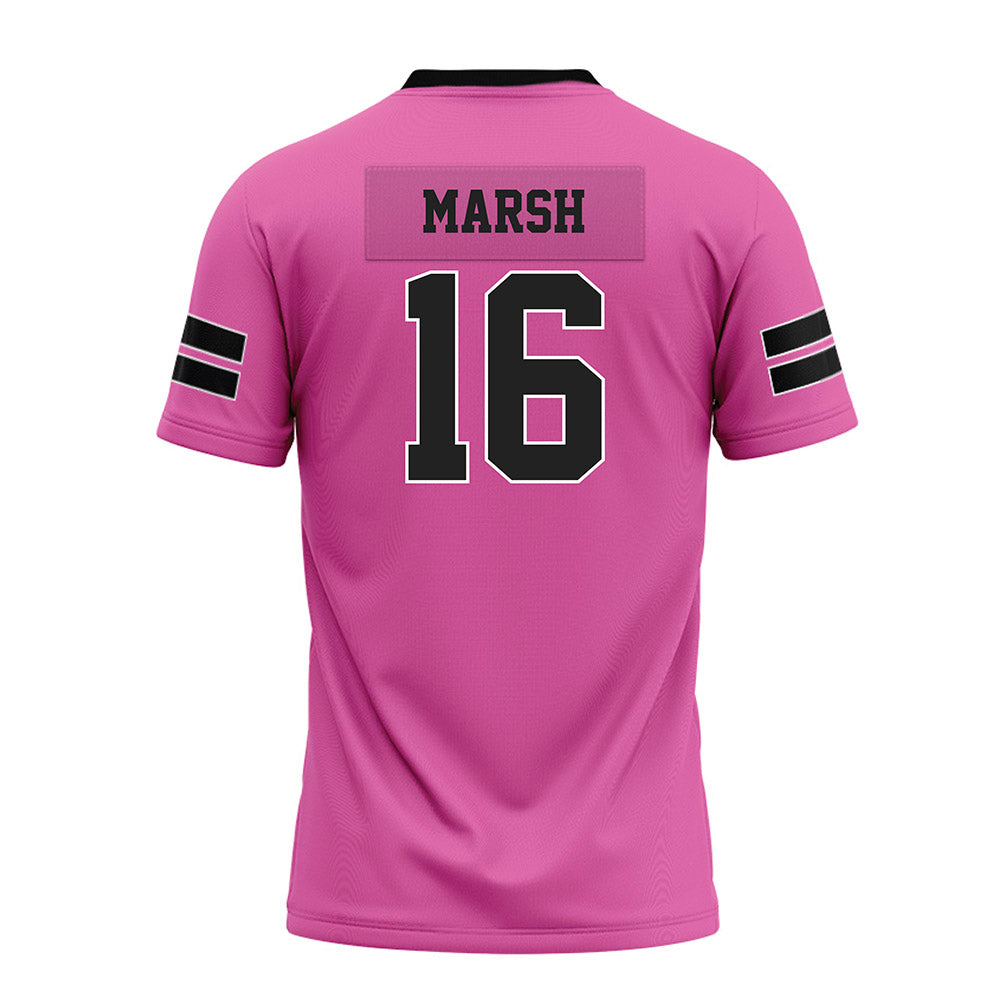 Arkansas - NCAA Football : Kourtlan Marsh - Pink Premium Football Jersey-1