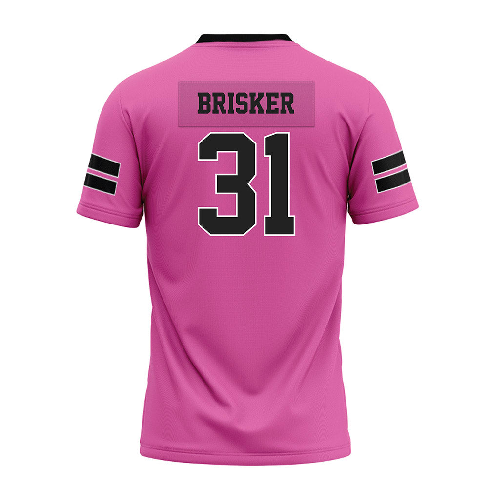 Arkansas - NCAA Football : Blake Brisker - Pink Premium Football Jersey-1