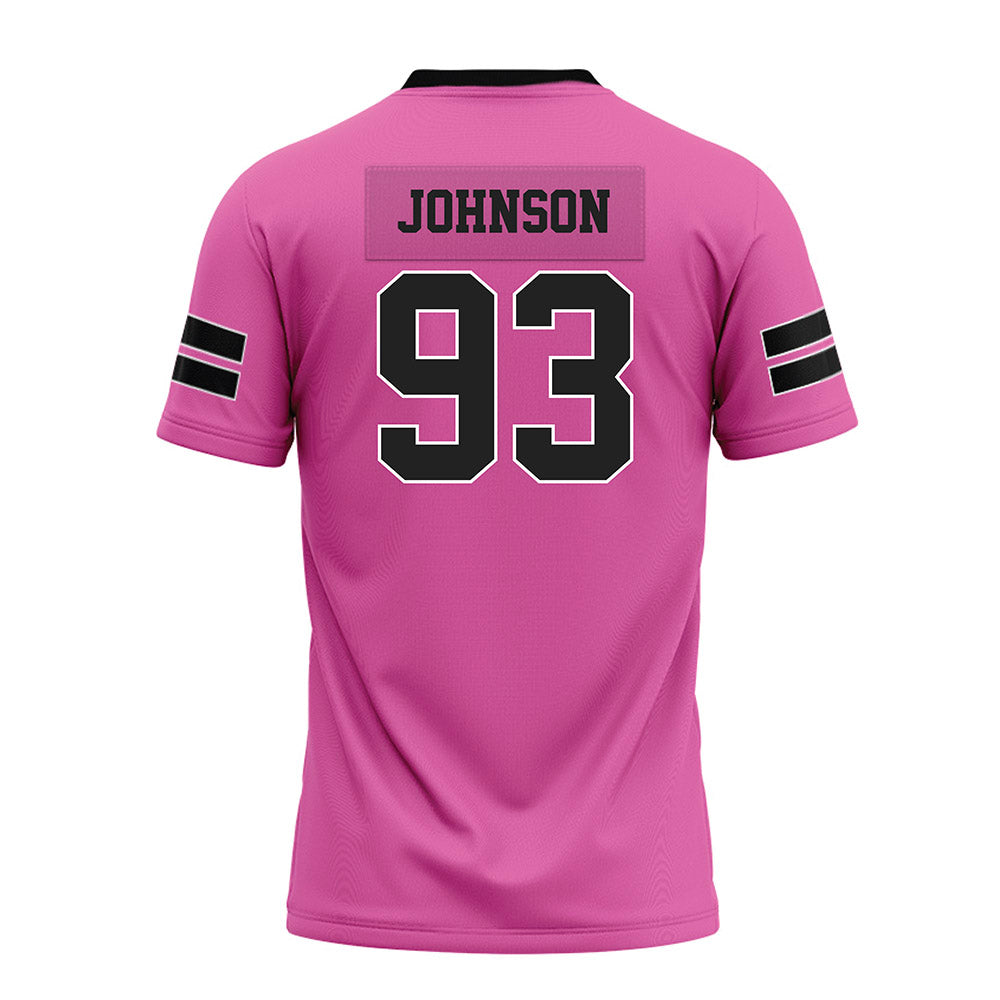 Arkansas - NCAA Football : Keiundre Johnson - Pink Premium Football Jersey-1
