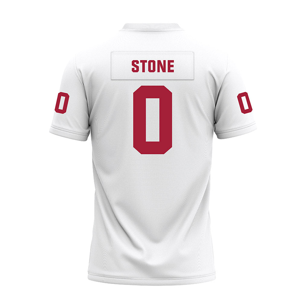 Oklahoma - NCAA Football : David Stone - White Premium Football Jersey-1