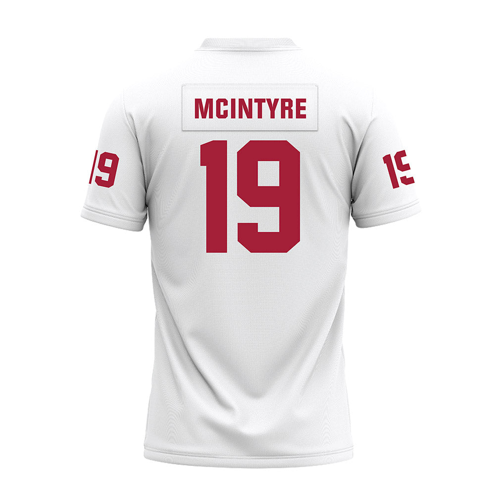 Oklahoma - NCAA Football : Kade McIntyre - White Premium Football Jersey-1