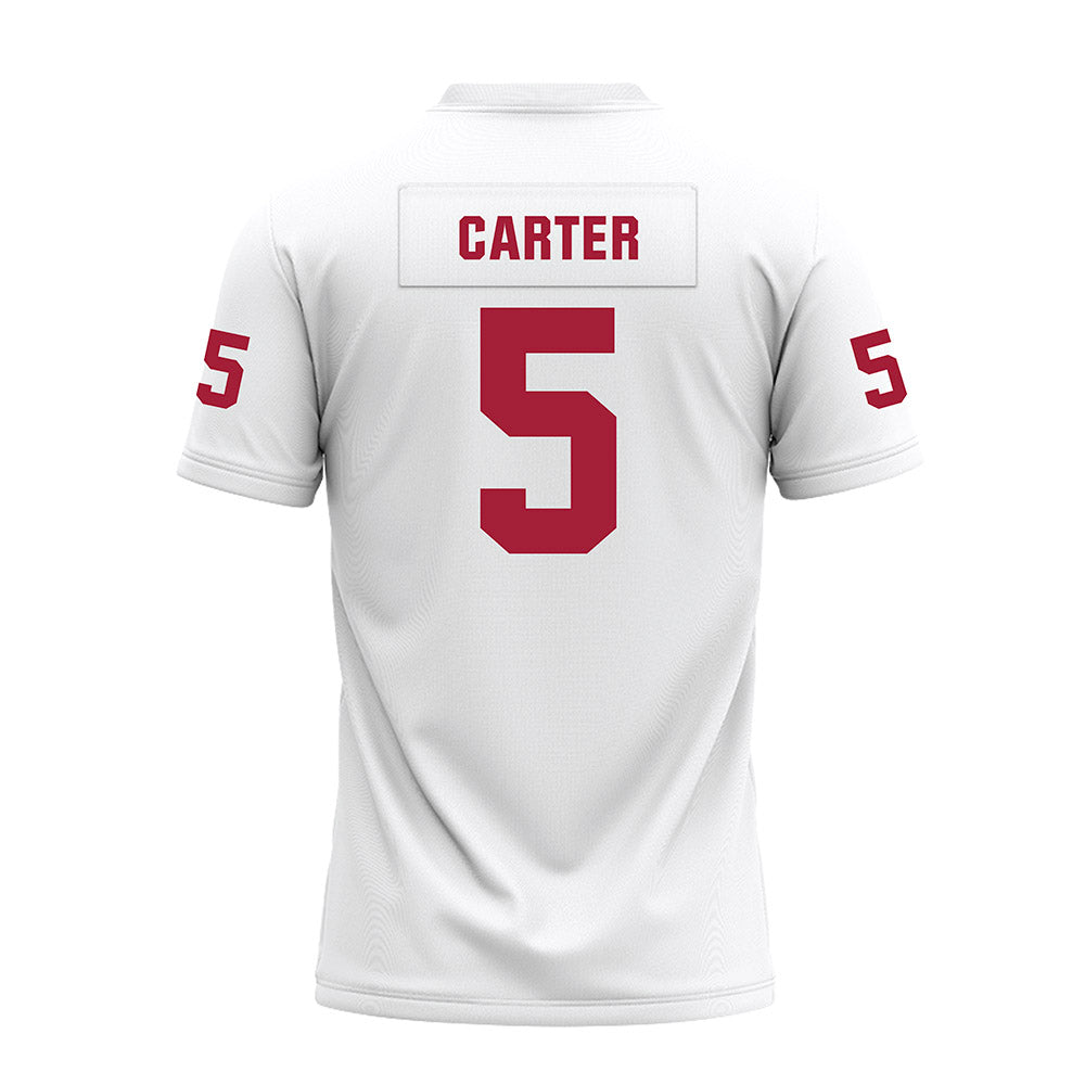 Oklahoma - NCAA Football : Jermichael Carter - White Premium Football Jersey-1