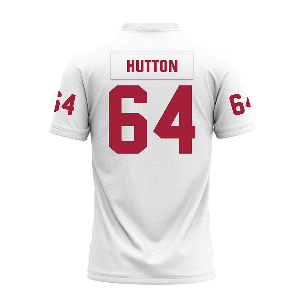Oklahoma - NCAA Football : Sean Hutton - White Premium Football Jersey-1