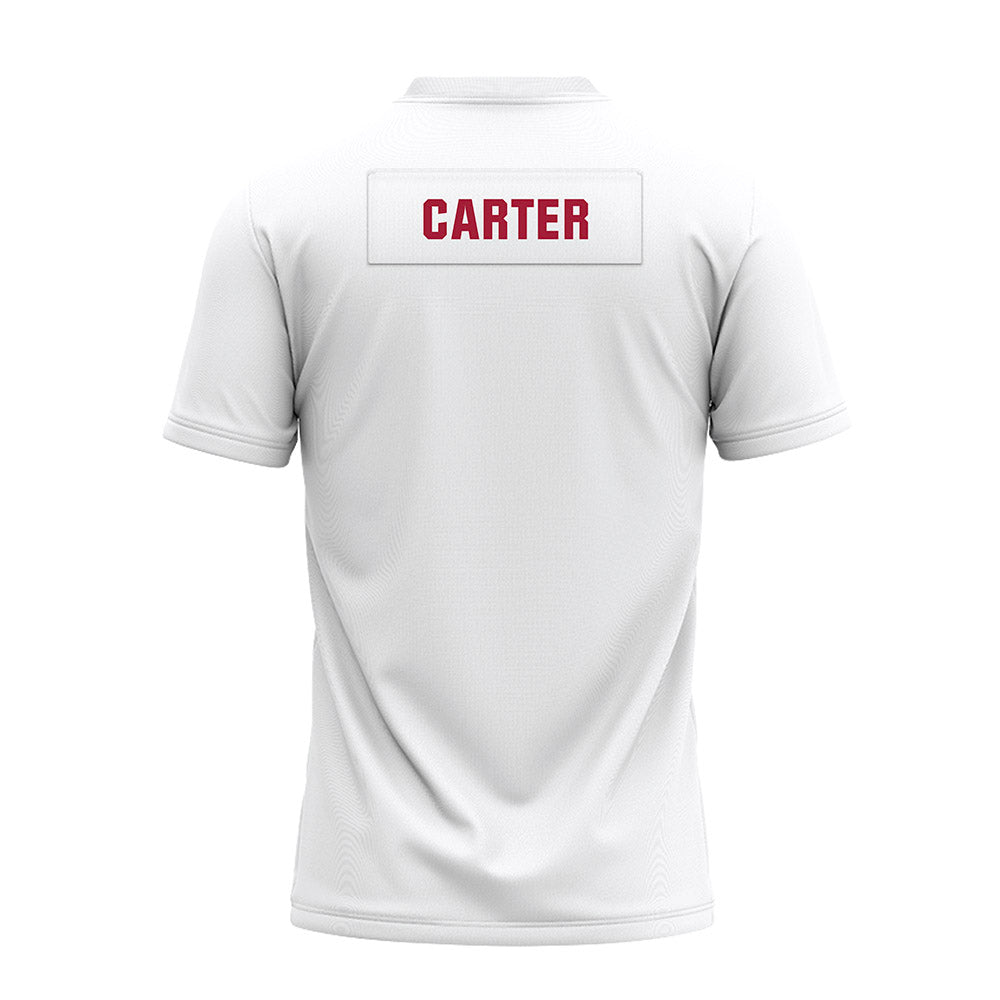Oklahoma - NCAA Football : Jermichael Carter - White Premium Football Jersey-1