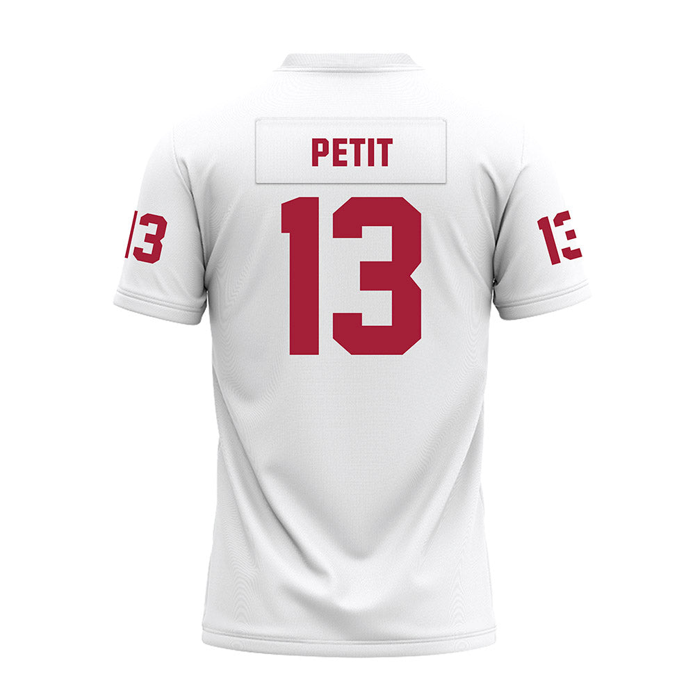 Oklahoma - NCAA Football : Jayden Petit - White Premium Football Jersey-1