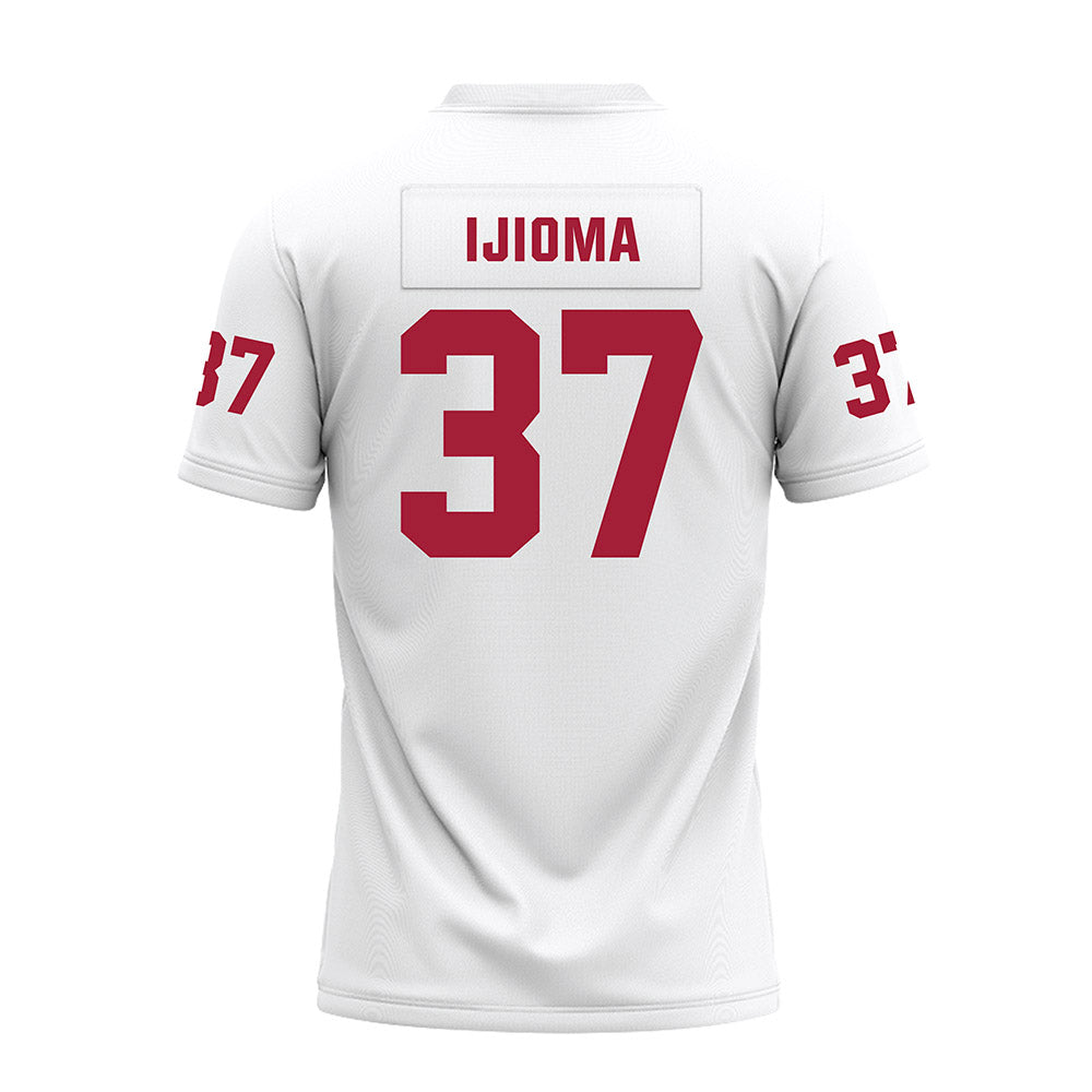 Oklahoma - NCAA Football : Prince Ijioma - White Premium Football Jersey-1