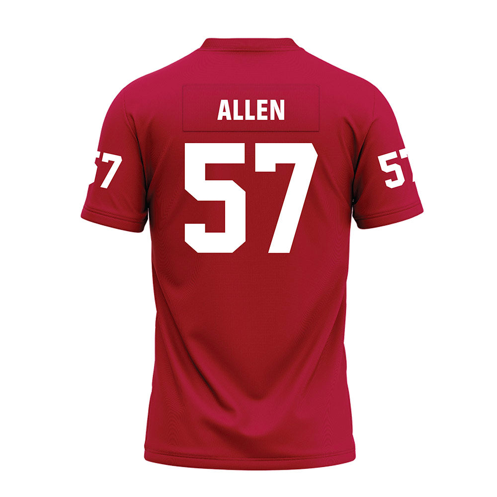 Oklahoma - NCAA Football : Gunnar Allen - Red Premium Football Jersey-1