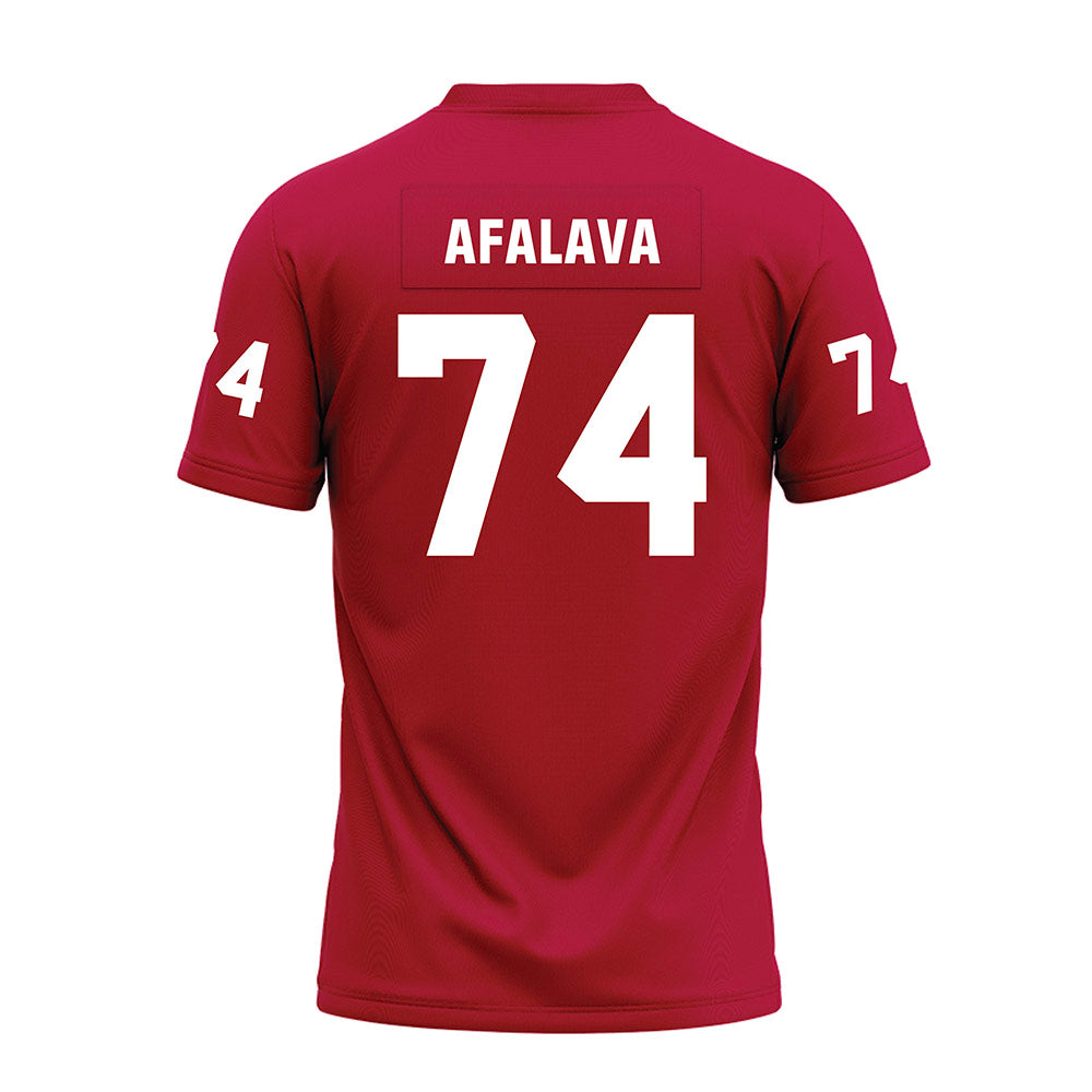 Oklahoma - NCAA Football : Darius Afalava - Red Premium Football Jersey-1