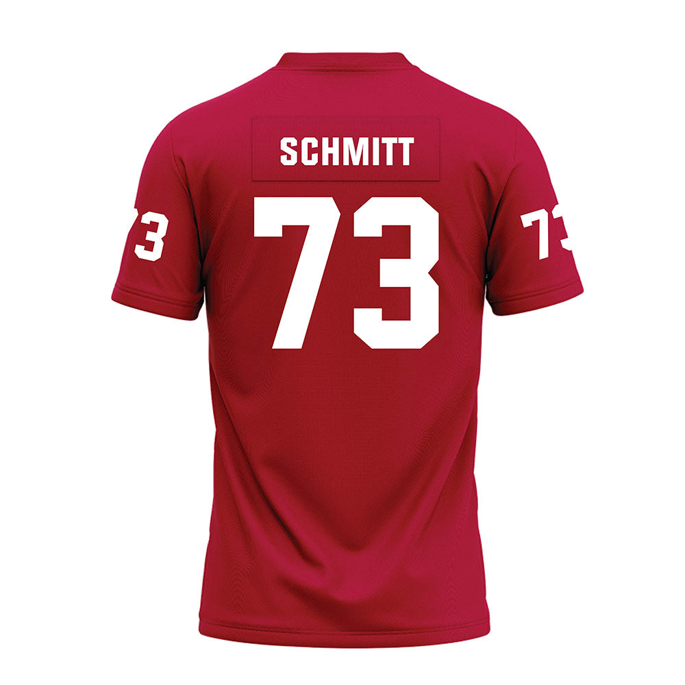 Oklahoma - NCAA Football : Deacon Schmitt - Red Premium Football Jersey-1