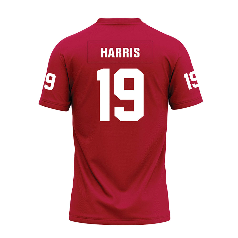 Oklahoma - NCAA Football : Brian Harris - Red Premium Football Jersey-1
