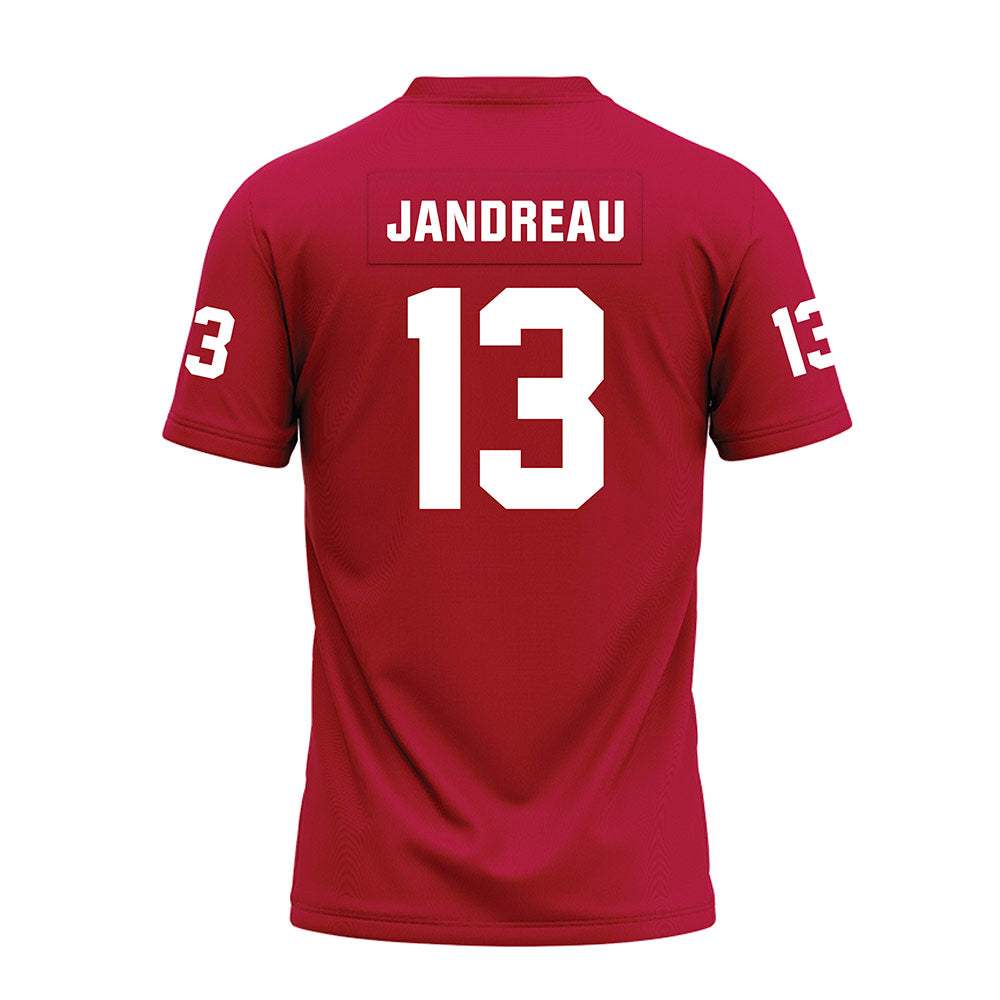 Oklahoma - NCAA Football : Niko Jandreau - Red Premium Football Jersey-1
