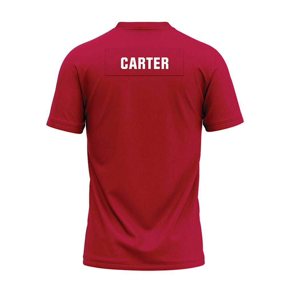 Oklahoma - NCAA Football : Jermichael Carter - Red Premium Football Jersey-1