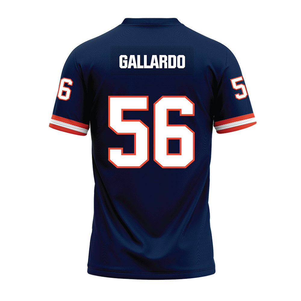 Illinois - NCAA Football : Guillermo Gallardo - Blue Premium Football Jersey