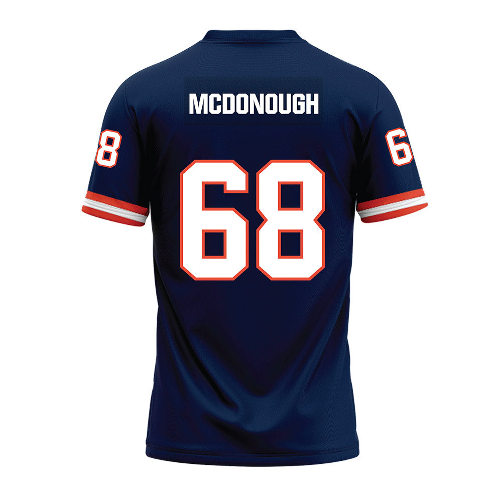 Illinois - NCAA Football : Michael McDonough - Blue Premium Football Jersey-1