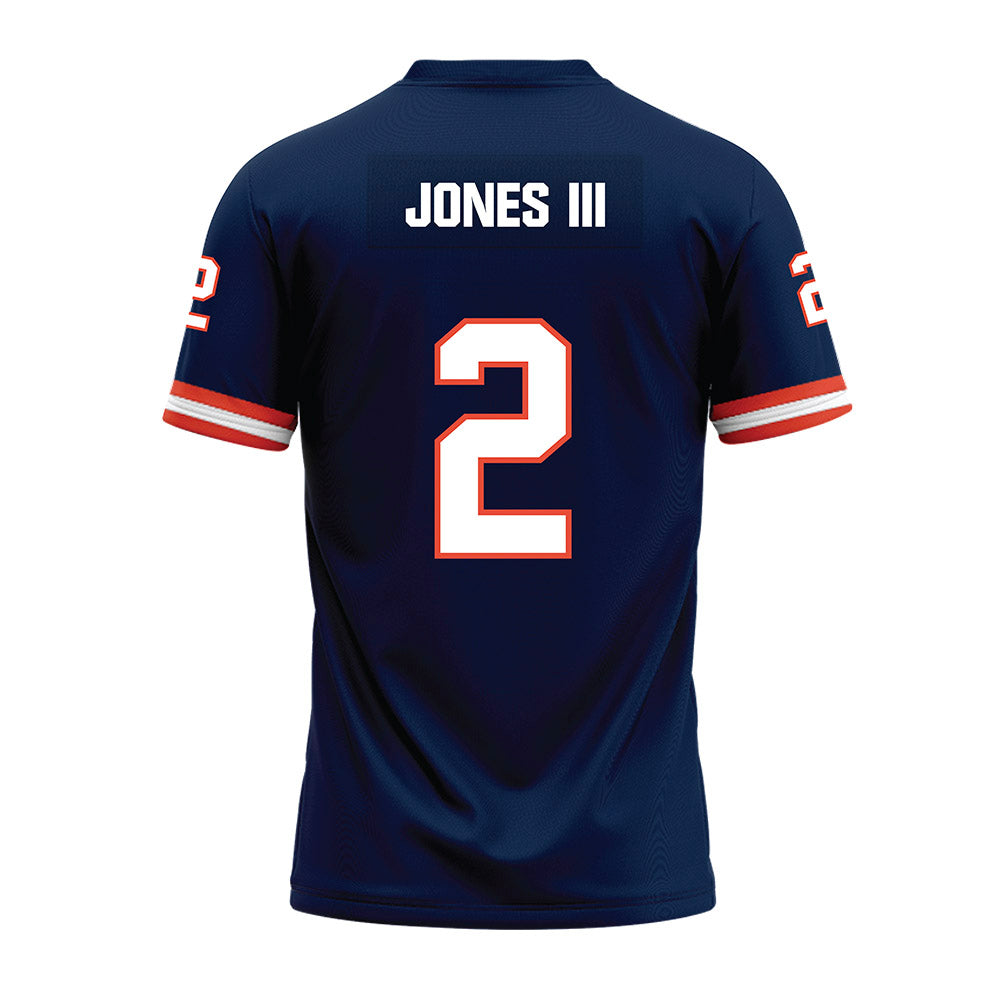 Illinois - NCAA Football : RJ Jones III - Blue Premium Football Jersey-1