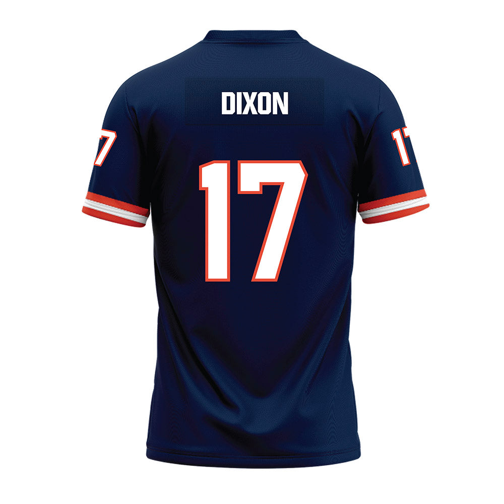Illinois - NCAA Football : Collin Dixon - Blue Premium Football Jersey