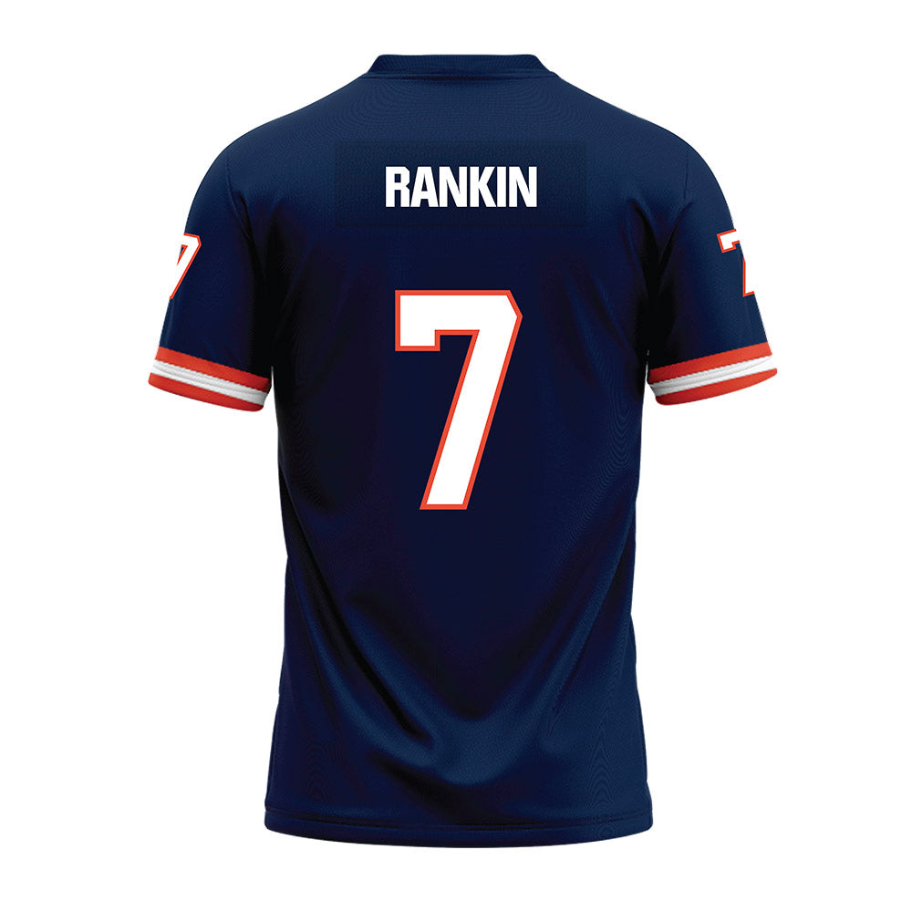 Illinois - NCAA Football : Nasir Rankin - Blue Premium Football Jersey-1