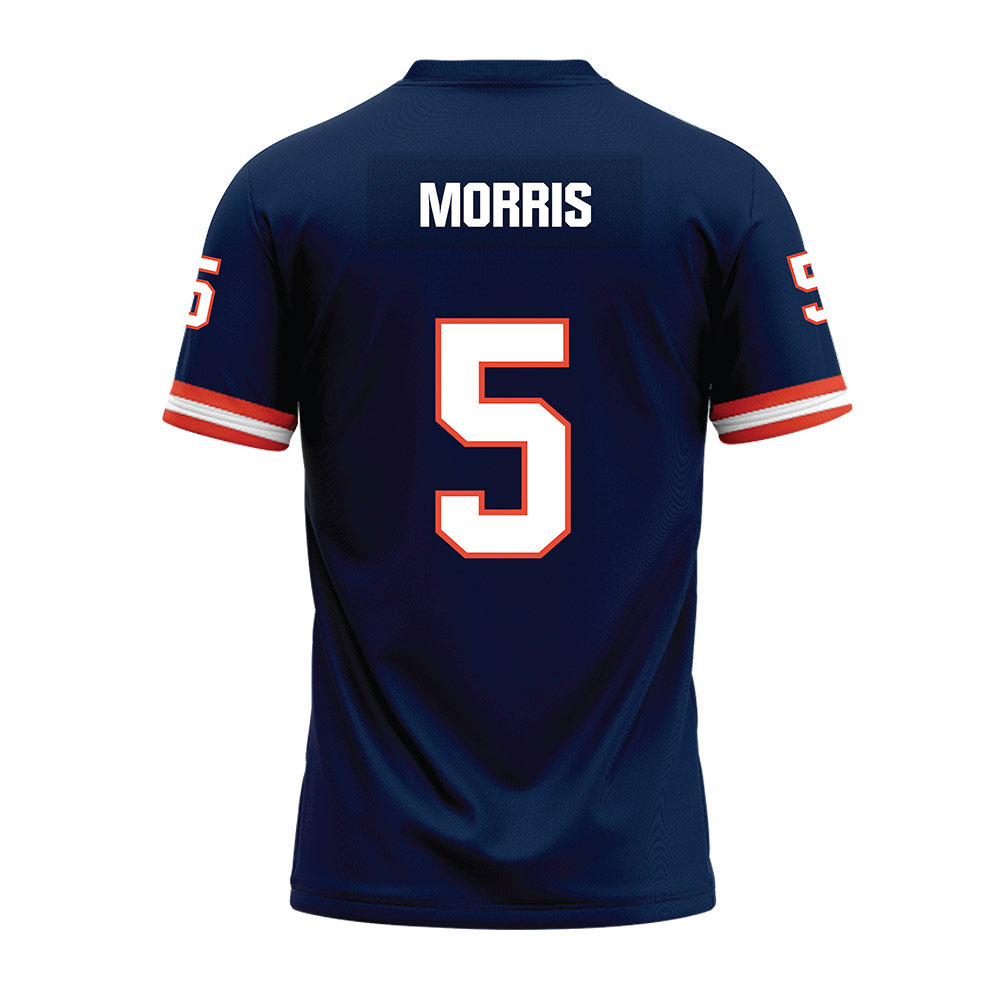 Illinois - NCAA Football : Jakwon Morris - Blue Premium Football Jersey-1