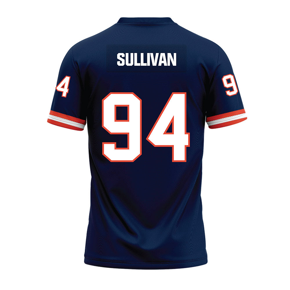 Illinois - NCAA Football : Connor Sullivan - Blue Premium Football Jersey-1