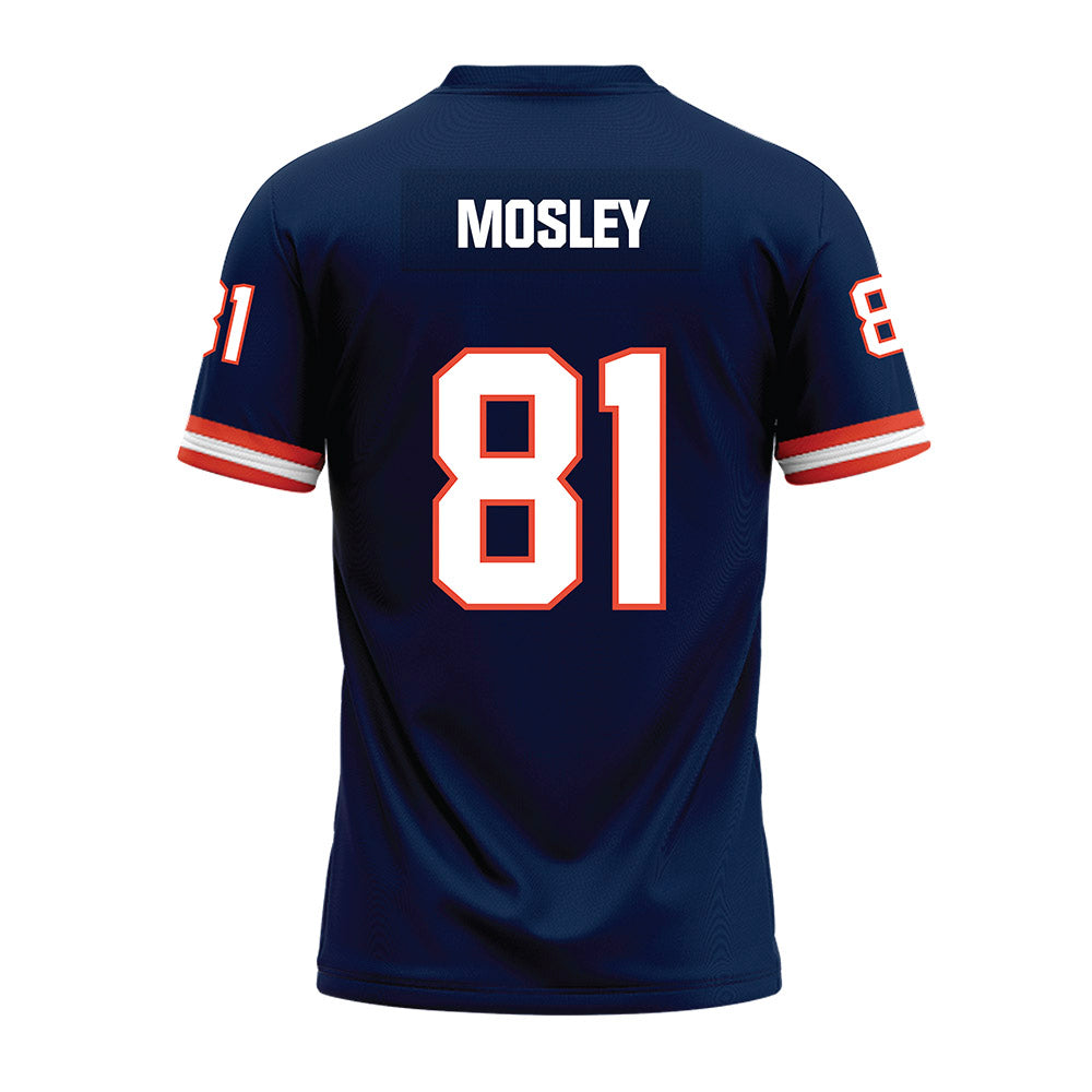 Illinois - NCAA Football : Leslie Mosley - Blue Premium Football Jersey-1