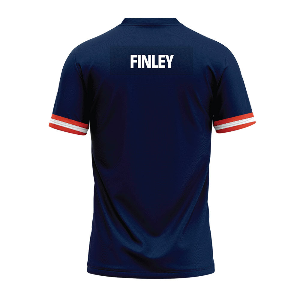 Illinois - NCAA Football : James Finley - Blue Premium Football Jersey-1