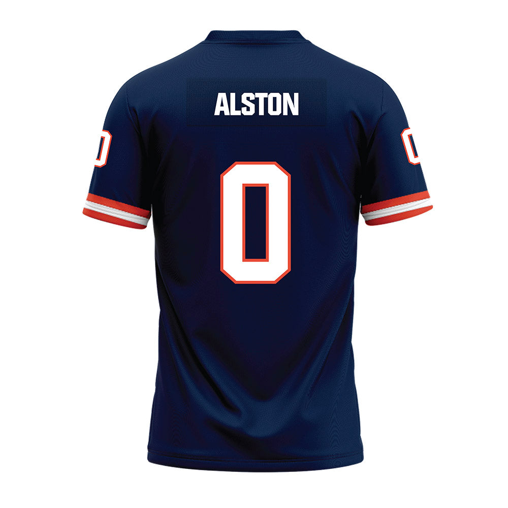 Illinois - NCAA Football : Kenyon Alston - Blue Premium Football Jersey-1