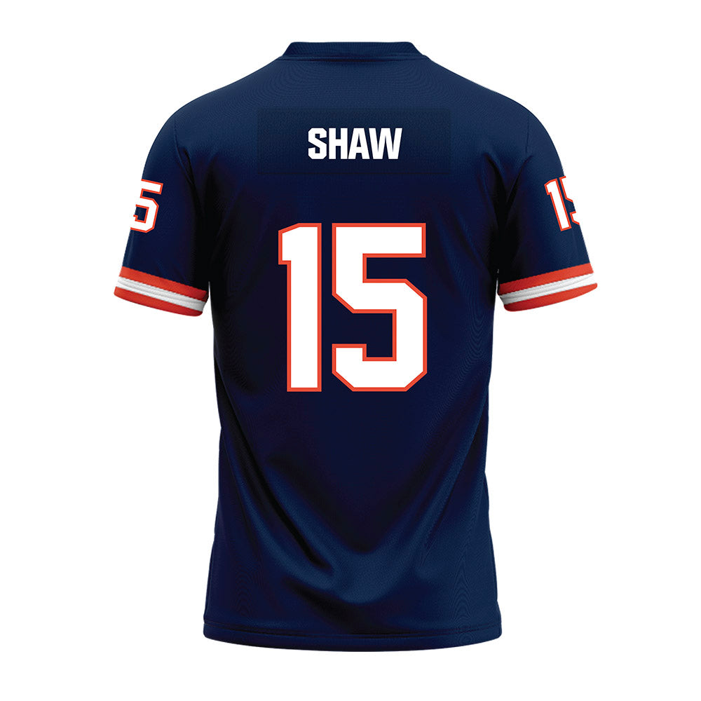 Illinois - NCAA Football : Kingston Shaw - Blue Premium Football Jersey-1