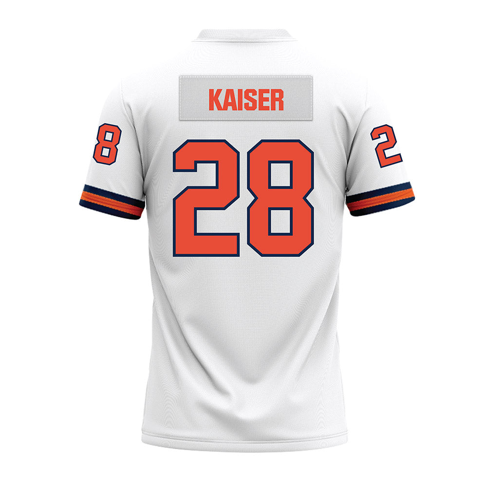 Illinois - NCAA Football : Karson Kaiser - White Premium Football Jersey