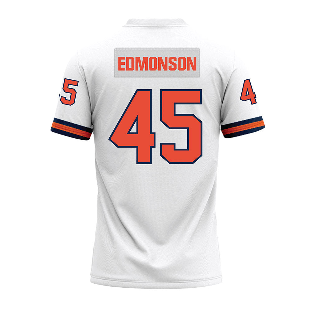 Illinois - NCAA Football : Robert Edmonson - White Premium Football Jersey-1